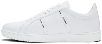 Shop Versace White Medusa Sneakers In Dbcfb White
