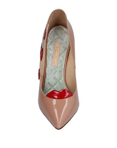Shop Giannico Pump In Pale Pink