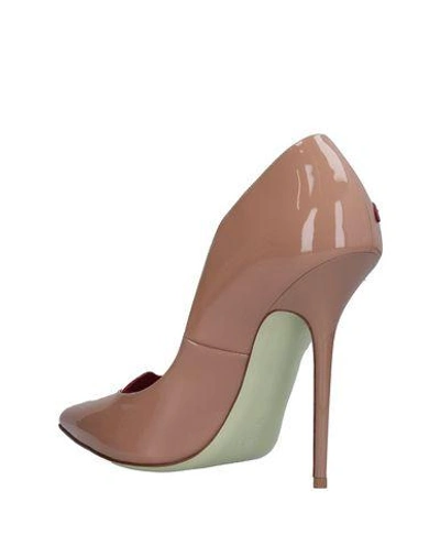 Shop Giannico Pump In Pale Pink