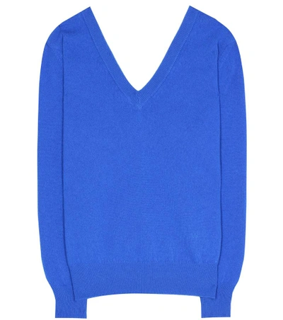 Victoria Beckham Wool Sweater In Blue