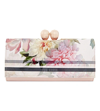 Ted Baker Mandie Leather Matinee Wallet In Baby Pink