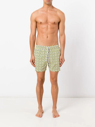 Shop Capricode Printed Swim Shorts - Blue