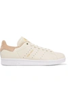 ADIDAS ORIGINALS Stan Smith suede-trimmed leather sneakers