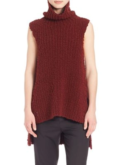 Shop 3.1 Phillip Lim / フィリップ リム Hi-lo Turtleneck Top In Dark Vermillion