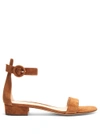Gianvito Rossi Portofino 20 Block-heel Leather Sandals In Tan