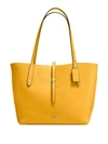 COACH Polished Pebbled Leather Market Tote