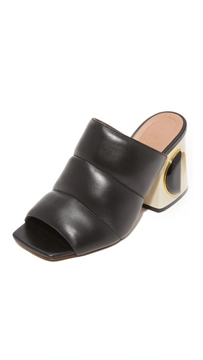 Shop Marni Block Heel Sandals In Black