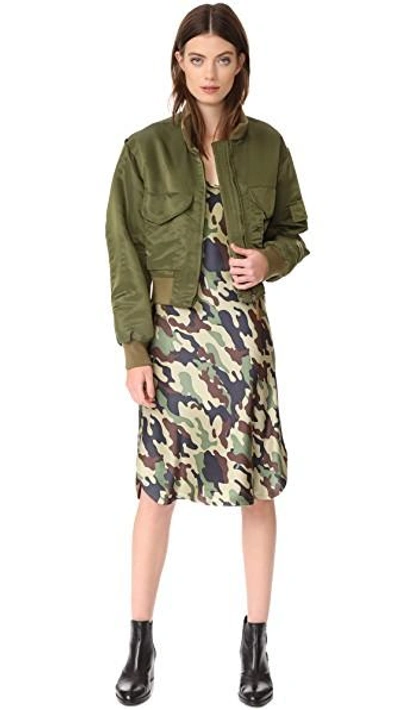 Shop Nili Lotan Mcguire Jacket In Army Green