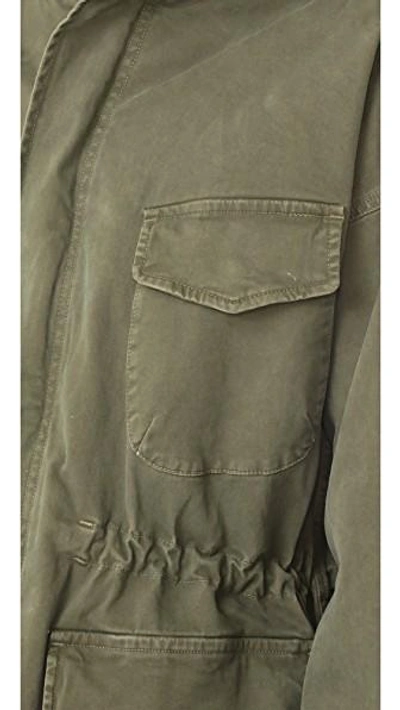 Shop Nili Lotan North Anorak Jacket In Moss Green
