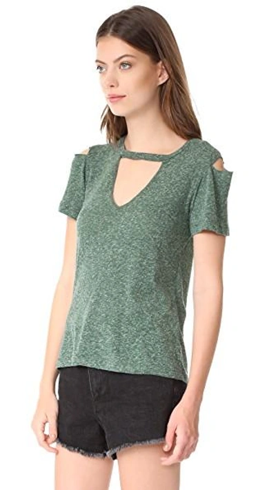 Shop Lna Aiden Tee In Heather Ivy