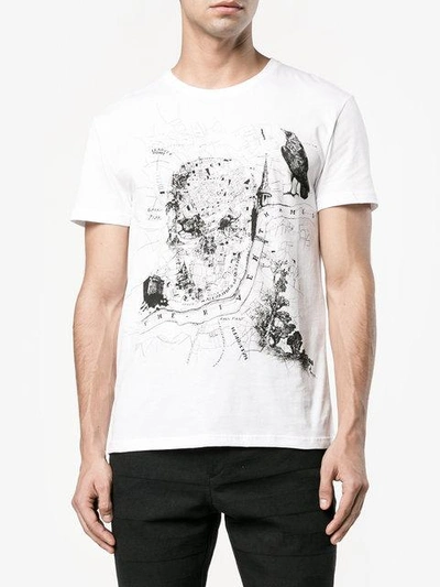 Shop Alexander Mcqueen T-shirt Mit Totenkopf-print In White