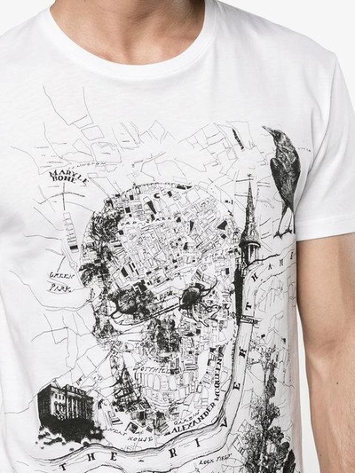 Shop Alexander Mcqueen T-shirt Mit Totenkopf-print In White