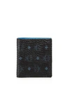 MCM Color Visetos Mini Bifold Wallet,1747067BLACK