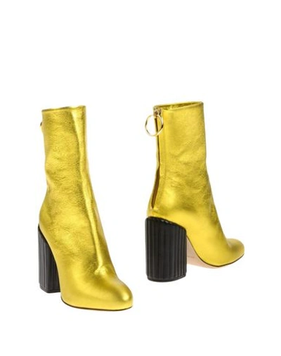 Petar Petrov Ankle Boots In Yellow