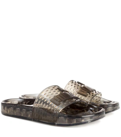 Fenty X Puma Fenty By Puma Jelly Slides In Black,gray In Black
