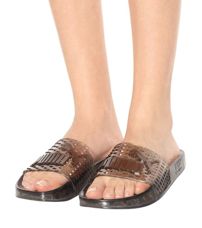 Fenty X Puma Fenty By Puma Jelly Slides In Black,gray In Black