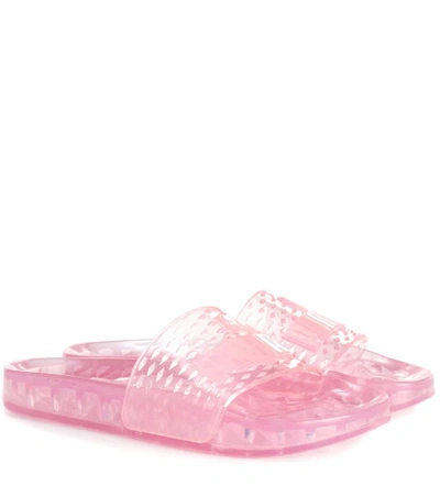 Shop Fenty X Puma Jelly Slides In Pink