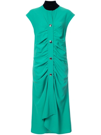 Marni Draped Dress In Green