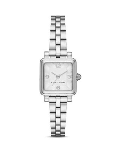 Shop Marc Jacobs Vic Watch, 20mm X 20mm In White/silver