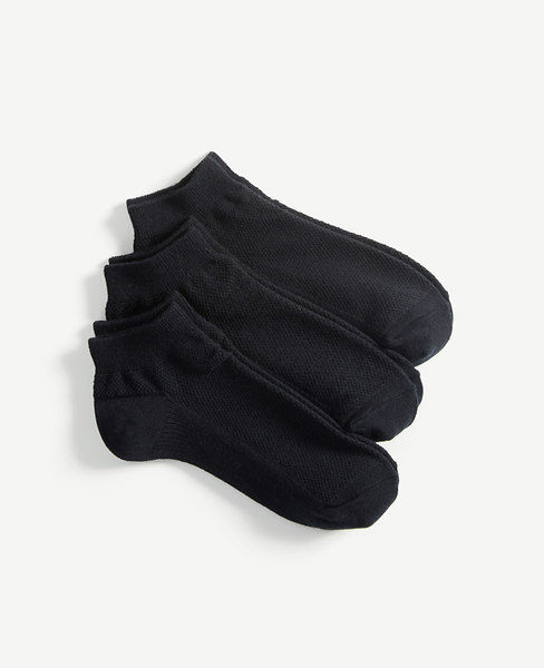 Ann Taylor Ankle Sock Set In Black | ModeSens