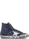 Golden Goose Blue Glitter Brooklyn Playground Francy Sneakers