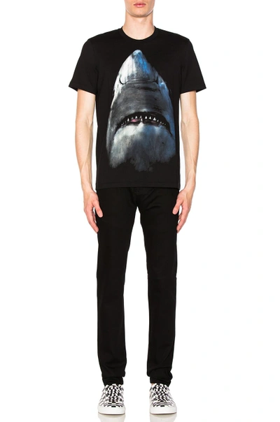 Shop Givenchy Cuban Fit Shark Tee In Black