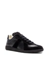 Maison Margiela Replica Low Top Sneakers In Black