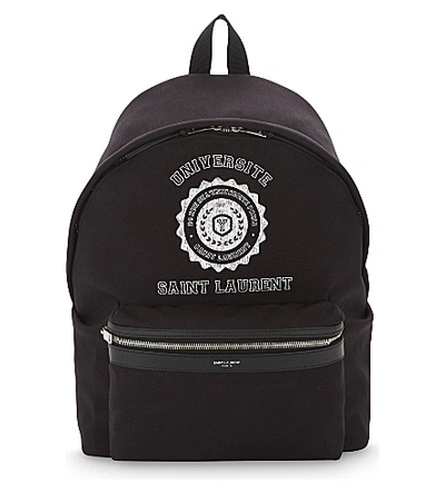 Shop Saint Laurent Université Backpack In Black