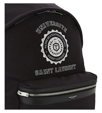 Shop Saint Laurent Université Backpack In Black