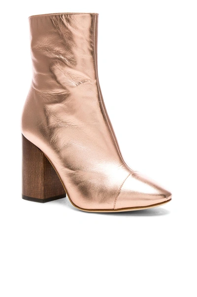 Shop Brother Vellies Leather Bianca Boots In Pink,metallics