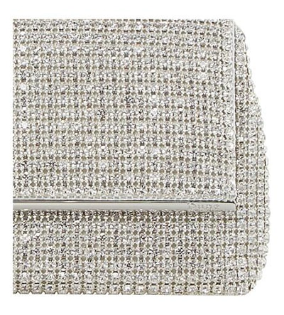 Shop Dune Everlina Diamante Embellished Clutch In Silver-diamantes