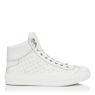 Jimmy Choo Argyle Ultra White Sport Calf With Mixed Stars High Top ...