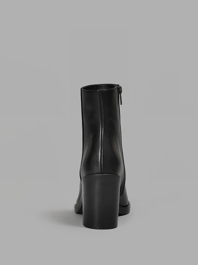 Shop Ann Demeulemeester Women's Black Vitello Nero Ankle Boots