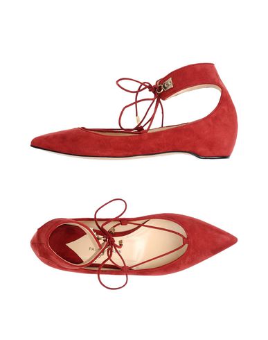 Paul Andrew Ballet Flats In Maroon | ModeSens