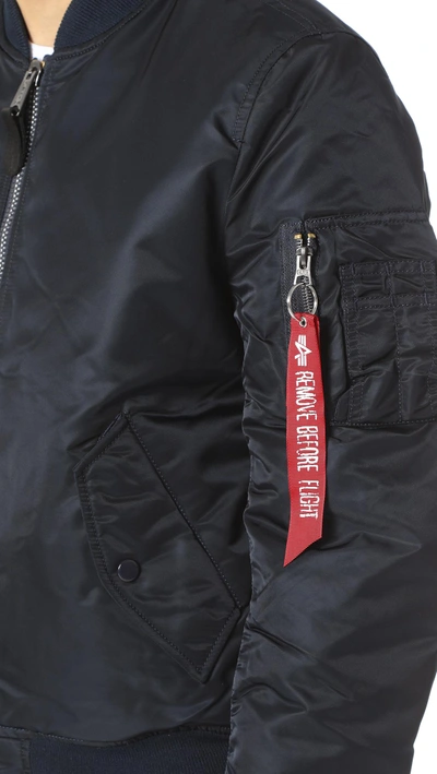 Shop Alpha Industries Ma-1 Slim Fit Jacket In Sage