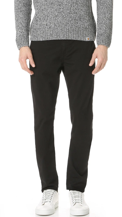 Shop J Brand Brooks Slim Trousers In Black
