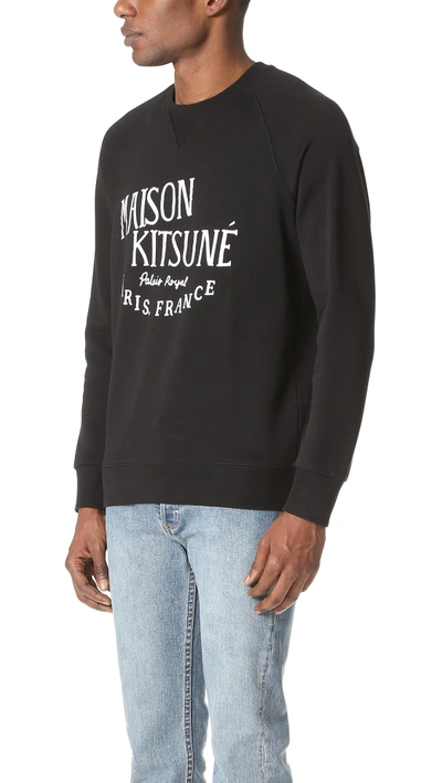 Shop Maison Kitsuné Palais Royal Sweatshirt In Black