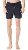 Vilebrequin Recycled Nylon Swim Shorts With Elastic Waistband In Blue
