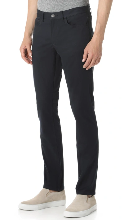Shop Theory Haydin Writer Straight Leg Pants In Eclipse