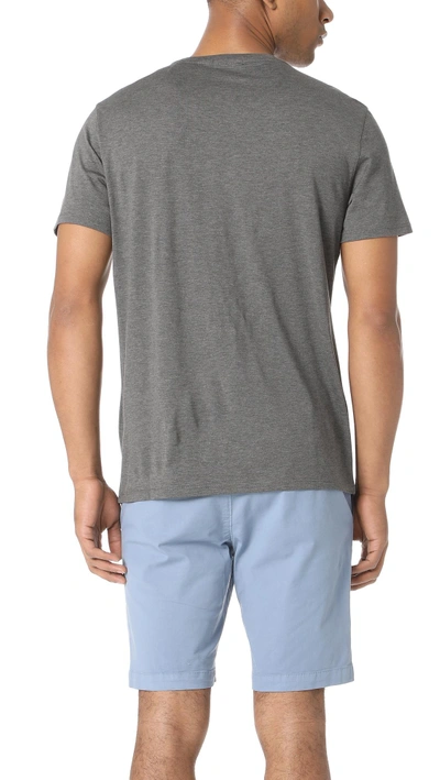 Shop Theory Claey Plaito Crew Neck Tee In Charcoal