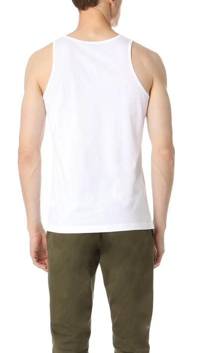 Shop Sunspel Tank Top In White