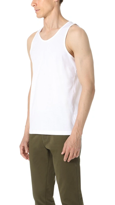 Shop Sunspel Tank Top In White