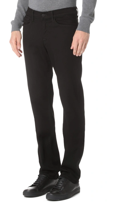 Shop 7 For All Mankind Luxe Sport Slimmy Jeans In Black
