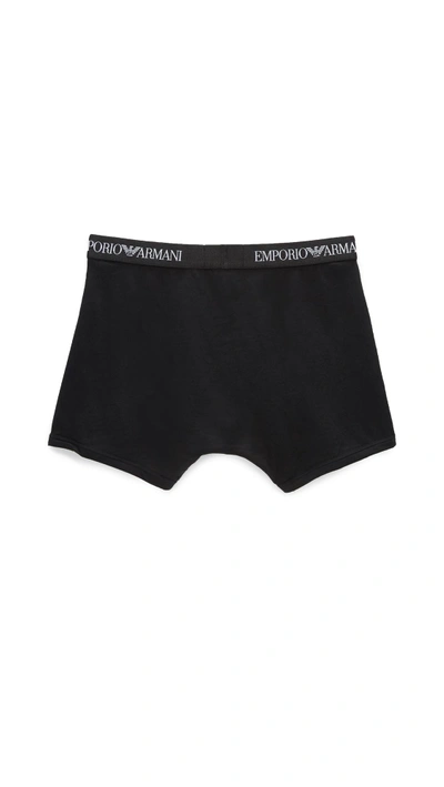 Shop Emporio Armani 3 Pack Genuine Cotton Boxer Briefs In Red/white/black