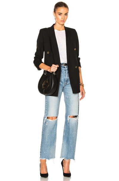 Shop Moussy Vintage Odessa Wide Straight In Blue