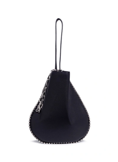 Shop Alexander Wang 'roxy' Ball Stud Cowhide Leather Hobo Bag