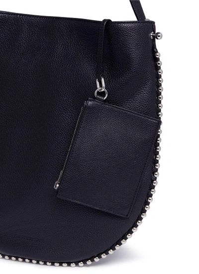 Shop Alexander Wang 'roxy' Ball Stud Cowhide Leather Hobo Bag