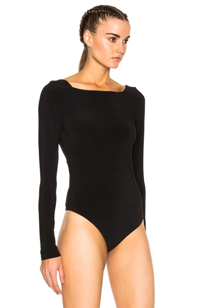 Shop Protagonist Low Back Bodysuit In Black