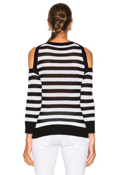 Shop Rag & Bone /jean Tracey Crew In Black,stripes,white