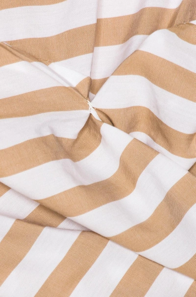 Shop Johanna Ortiz Leticia Top In Neutrals,stripes,white